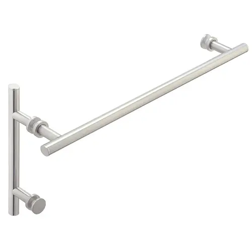 Counterpoint 24" c/c Towel Bar x 6" c/c Pull with Rosettes - Polished Chrome Counterpoint 24" c/c Towel Bar x 6" c/c Pull with Rosettes - Polished Chrome