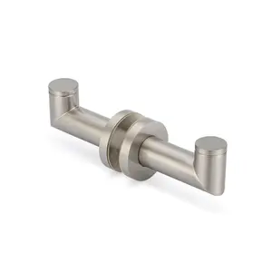 Bohle-Portals L.70.129.619 Coda Back-to-Back Hook - Brushed Nickel