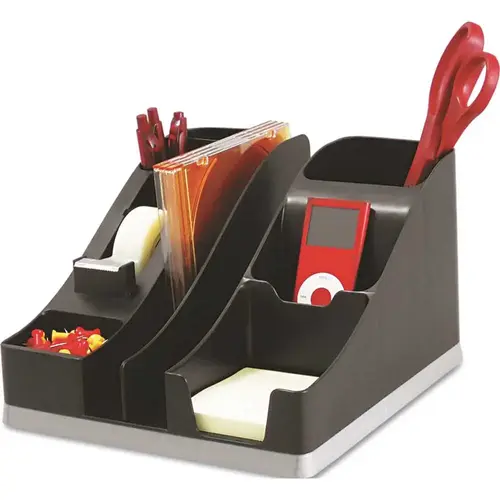 ALL-IN-ONE CADDY, 8 X 9 1/4 X 5 1/4, BLACK/SILVER