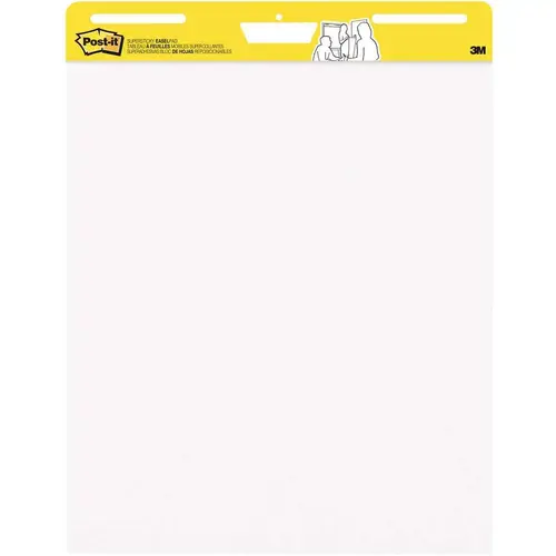 3M 25 in. x 30 in. Self-Stick Easel Pads, White (30-Sheet Pads/Carton) - pack of 2