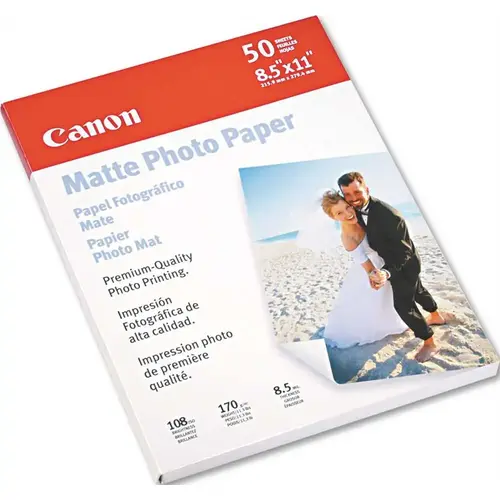CANON PHOTO PAPER PLUS, MATTE, 8-1/2 X 11, 50 SHEETS/PACK CANON PHOTO PAPER PLUS, MATTE, 8-1/2 X 11, 50 SHEETS/PACK