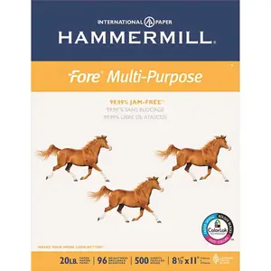 HAMMERMILL/HP EVERYDAY PAPERS 10128201 FORE MP MULTIPURPOSE PAPER, 96 BRIGHTNESS, 20LB, 8-1/2X11, WHITE - pack of 10