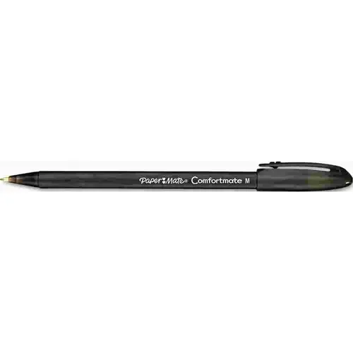 COMFORTMATE BALLPOINT STICK PEN, BLACK INK, MEDIUM, DOZEN COMFORTMATE BALLPOINT STICK PEN, BLACK INK, MEDIUM, DOZEN