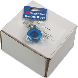 Advantus Corporation 10122672 TRANSLUCENT RETRACTABLE ID CARD REEL, 34 IN. EXTENSION, BLUE