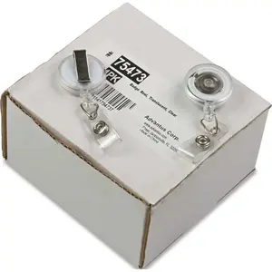 Advantus Corporation 10122666 TRANSLUCENT RETRACTABLE ID CARD REEL, 34 IN. EXTENSION, CLEAR