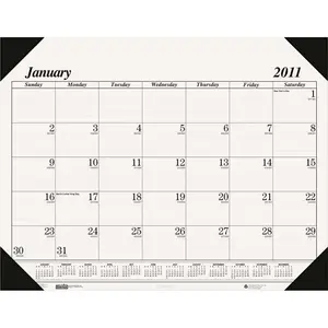 HOUSE OF DOOLITTLE 10129888 WORKSTATION-SIZE ONE-COLOR MONTHLY DESK PAD CALENDAR, 18-1/2 X 13