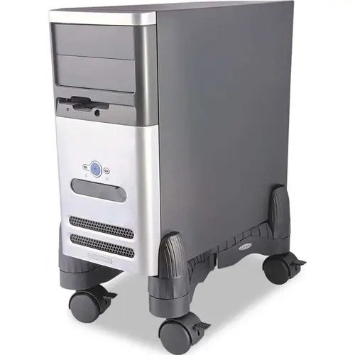 MOBILE CPU STAND, 4-1/2W X 16D X 7H, BLACK MOBILE CPU STAND, 4-1/2W X 16D X 7H, BLACK