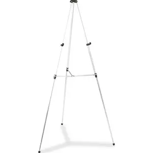 GBC-COMMERCIAL & CONSUMER GRP 10130955 LIGHTWEIGHT TELESCOPING TRIPOD EASEL, 38" TO 66" HIGH, ALUMINUM, SILVER