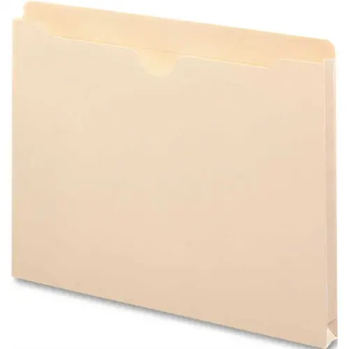 DOUBLE-PLY TOP FILE JACKETS, ONE INCH EXPANSION, LETTER, 11 POINT MANILA DOUBLE-PLY TOP FILE JACKETS, ONE INCH EXPANSION, LETTER, 11 POINT MANILA