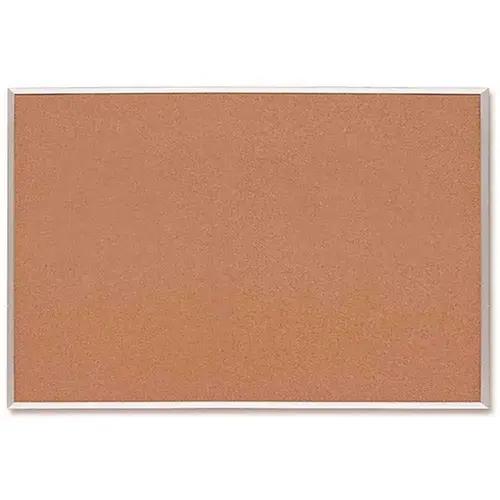 36 in. x 48 in. Bulletin Board with Warp Resistant Surface and Brown