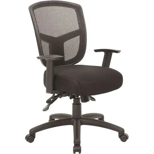 3-Paddle Comfort Adjustments Multi-Function Black Mesh Black Fabric Adj. Arms, Pneumatic Lift.Mesh Task Chair 3-Paddle Comfort Adjustments Multi-Function Black Mesh Black Fabric Adj. Arms, Pneumatic Lift.Mesh Task Chair