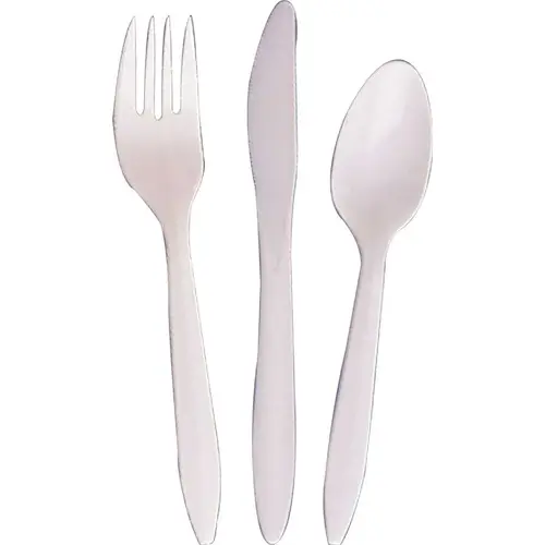 Knife Medium Weight 6.5 in. White Polypropylene - pack of 1000