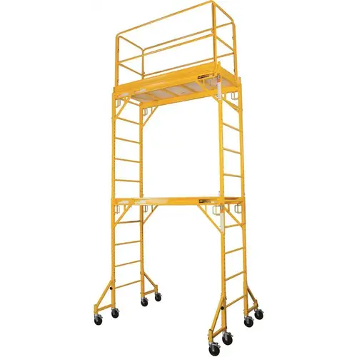 Rolling Scaffolding Tower, 2-Story Baker Scaffolding with Outriggers, Guard Rail, Scaffolding Platform Rolling Scaffolding Tower, 2-Story Baker Scaffolding with Outriggers, Guard Rail, Scaffolding Platform