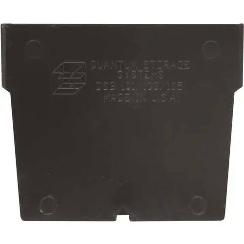 Bin Divider to Use with Economy 4 in. Shelf Bin QSB101 Black Bin Divider to Use with Economy 4 in. Shelf Bin QSB101 Black