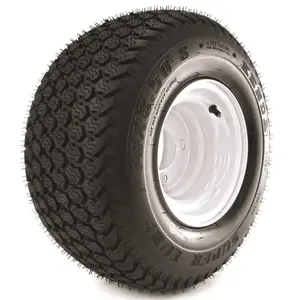 Kenda 858GK4W-4TFK K500 SUPER TURF 18X850-8 TIRE MOUNTED ON 8X7, 4 HOLE WHITE WHEEL (4/4)