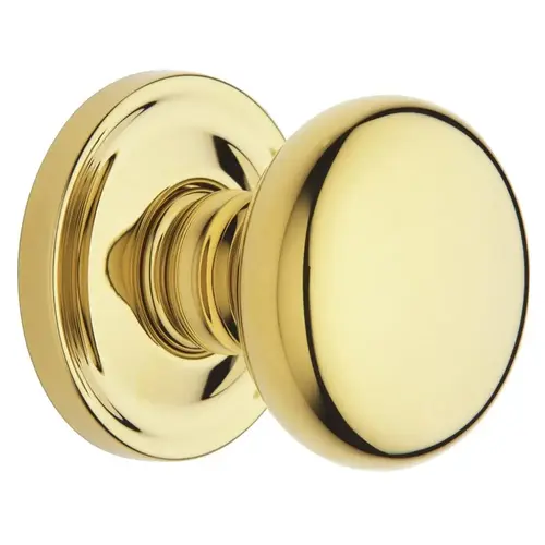 Estate Classic Knob Set w/5048 Rose Polished Brass Estate Classic Knob Set w/5048 Rose Polished Brass