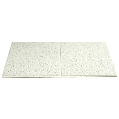 Armstrong CEILINGS Cortega Second Look II 2 ft. x 4 ft. Angled Tegular Ceiling Tile ( 80 sq.ft. / case) White - pack of 10