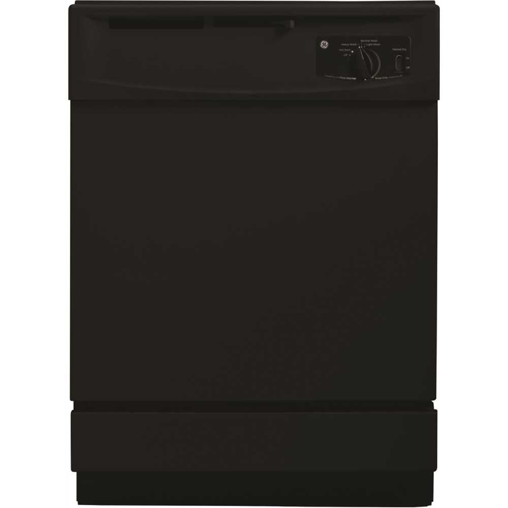 GE GSD2100VBB 24 in. Built-In Front Control Dishwasher in Black, 64 dBA