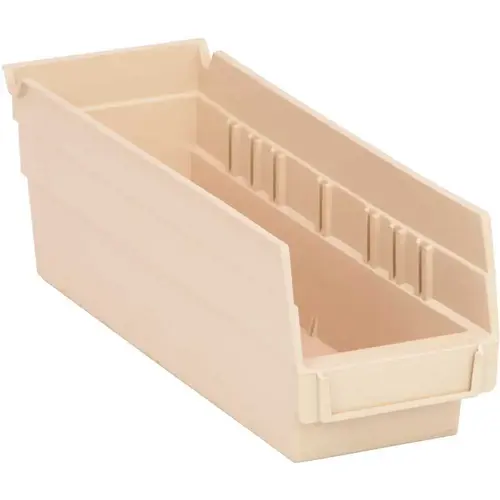 Shelf Bin 11-5/8"L X 4-1/8"W X 4"H Ivory - pack of 36 Shelf Bin 11-5/8"L X 4-1/8"W X 4"H Ivory - pack of 36
