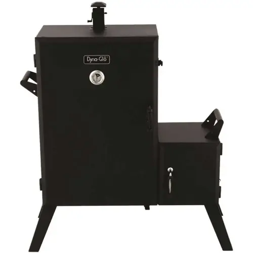 Vertical Wide Body Offset Charcoal Smoker Black Vertical Wide Body Offset Charcoal Smoker Black