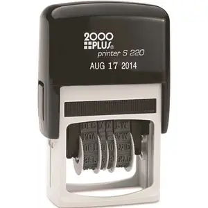 Cosco COS010129 2000 Plus Self-Inking Dater Stamp 5/32" Character Height Black Ink