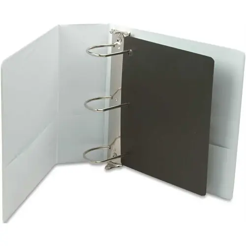 VINYL CLEARVUE XTRAVALUE SLANT D-RING PRESENTATION BINDER, 4" CAPACITY, WHITE VINYL CLEARVUE XTRAVALUE SLANT D-RING PRESENTATION BINDER, 4" CAPACITY, WHITE