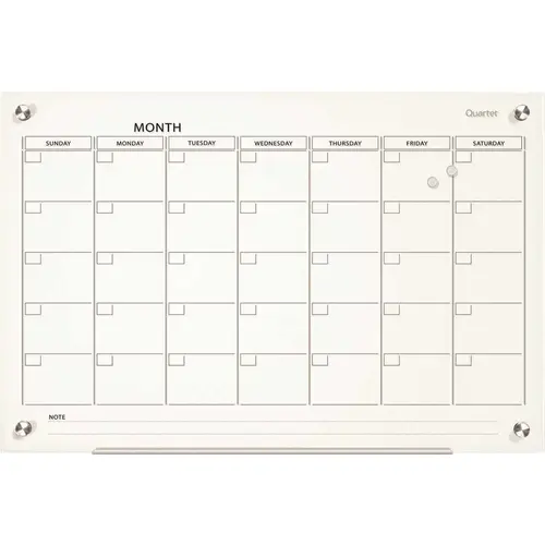 INFINITY MAGNETIC GLASS CALENDAR BOARD, 24 IN X 18 IN INFINITY MAGNETIC GLASS CALENDAR BOARD, 24 IN X 18 IN