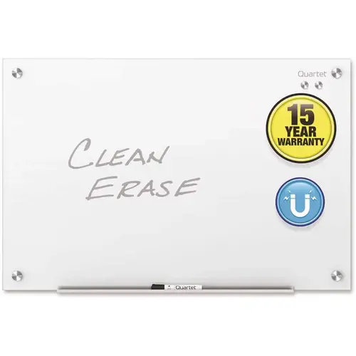 24 in. x 18 in. Infinity Magnetic Glass Marker Board, White 24 in. x 18 in. Infinity Magnetic Glass Marker Board, White