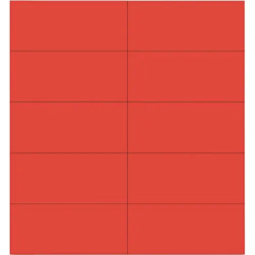 DRY ERASE MAGNETIC TAPE STRIPS, RED, 2 IN. X 7/8 IN