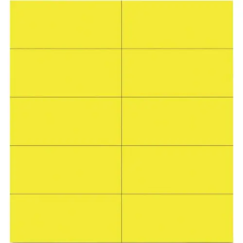 DRY ERASE MAGNETIC TAPE STRIPS, YELLOW, 2 IN. X 7/8 IN