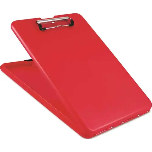 SLIMMATE STORAGE CLIPBOARD, 1/2" CAPACITY, HOLDS 8 1/2W X 12H, RED