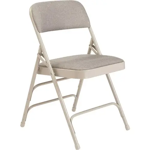 Grey Fabric Padded Seat Stackable Folding Chair Gray Grey Fabric Padded Seat Stackable Folding Chair Gray