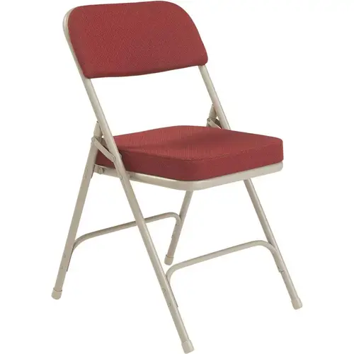 Burgundy Fabric Padded Seat Folding Chair Red Burgundy Fabric Padded Seat Folding Chair Red