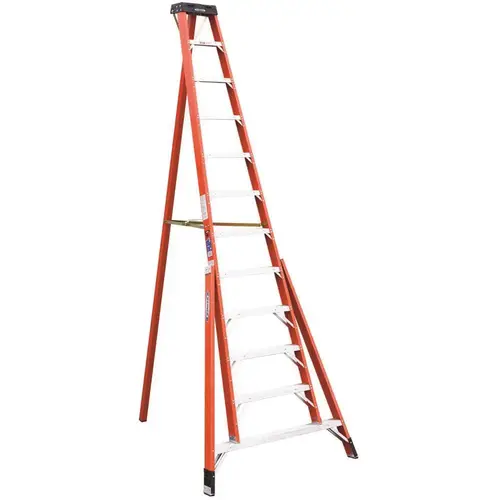 12 ft. Fiberglass Tripod Step Ladder (16 ft. Reach Height), 300 lbs. Load Capacity Type IA Duty Rating