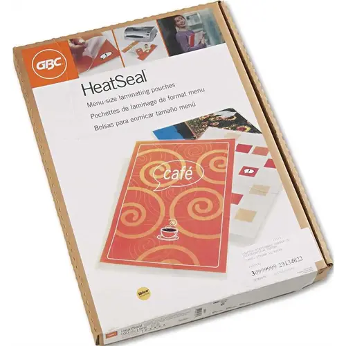 HEATSEAL LONGLIFE PREMIUM LAMINATING POUCHES, 5 MIL, 11-1/2 X 17-1/2 Clear