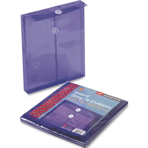 ULTRACOLOR POLY STRING & BUTTON ENVELOPE, 9 3/4 X 11 5/8 X 1 1/4, PURPLE ULTRACOLOR POLY STRING & BUTTON ENVELOPE, 9 3/4 X 11 5/8 X 1 1/4, PURPLE