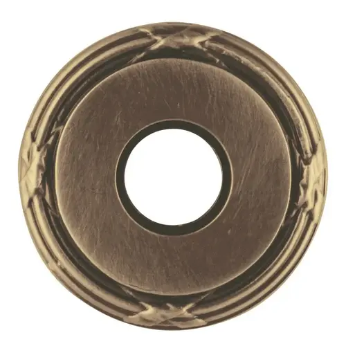 Single Dummy 2-5/8" Edinburgh Rose Satin Brass With Brown Finish Single Dummy 2-5/8" Edinburgh Rose Satin Brass With Brown Finish