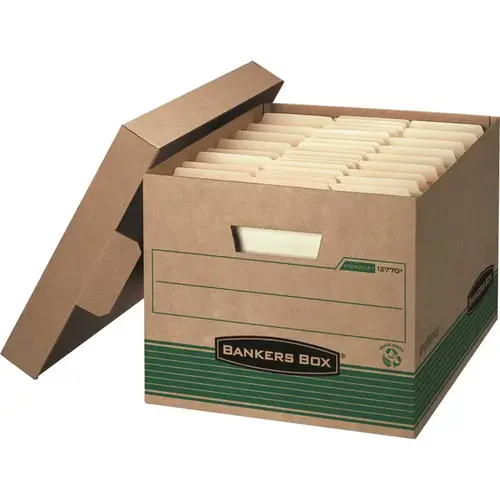 Medium Letter/Legal Storage Boxes Brown - pack of 12