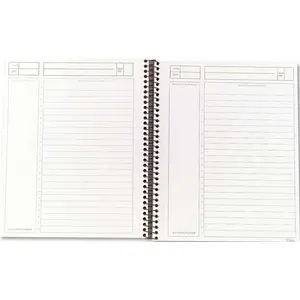 TOPS BUSINESS FORMS 10145731 TOPS JOURNAL ENTRY NOTETAKING PLANNER PAD, RULED, BLACK COVER, 100 PAGES, 6-3/4 IN. X 8-1/2 IN