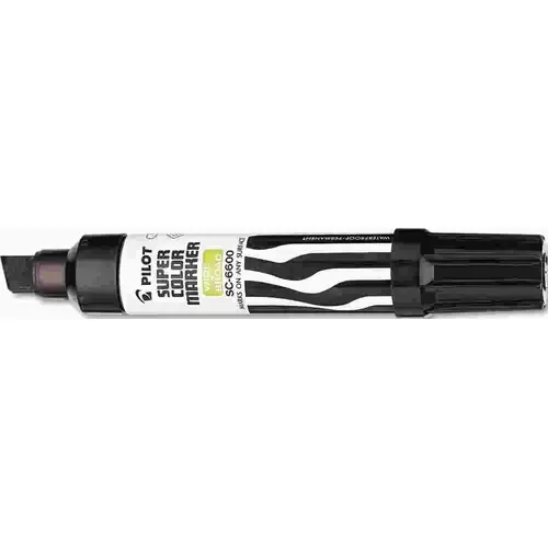 PILOT JUMBO REFILLABLE PERMANENT MARKER, CHISEL TIP, BLACK