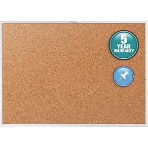 QUARTET MFG. QRT2304 Classic Cork Bulletin Board Brown