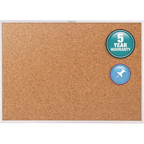 Classic Cork Bulletin Board Brown