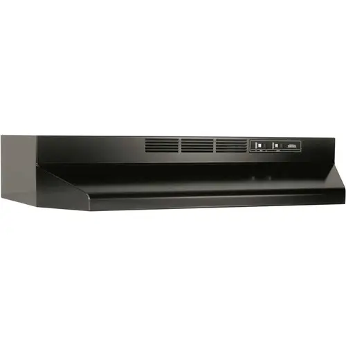41000 Series 30 in. Ductless Under Cabinet Range Hood with Light in Black