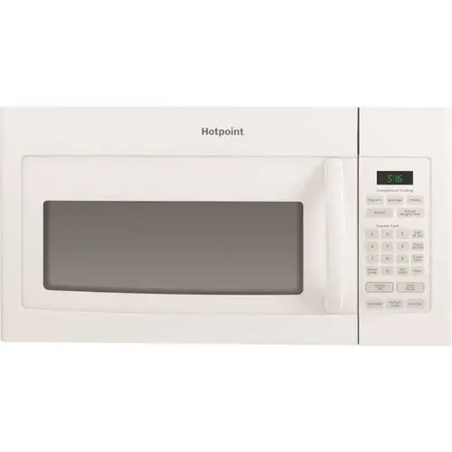 1.6 Cu. Ft. Over The Range Microwave With Recirculating Venting In White 1.6 Cu. Ft. Over The Range Microwave With Recirculating Venting In White