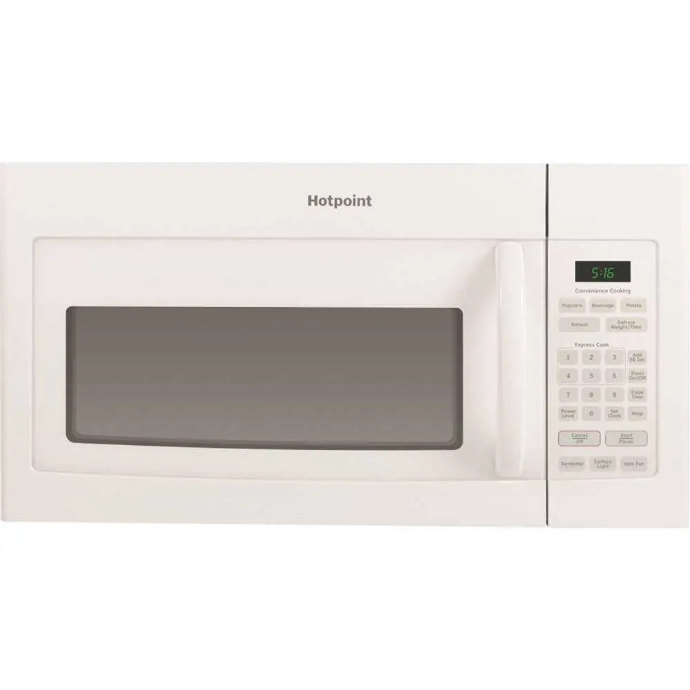 HOTPOINT 1.6 Cu. Ft. Over The Range Microwave With Recirculating Venting In White RVM5160DHWW