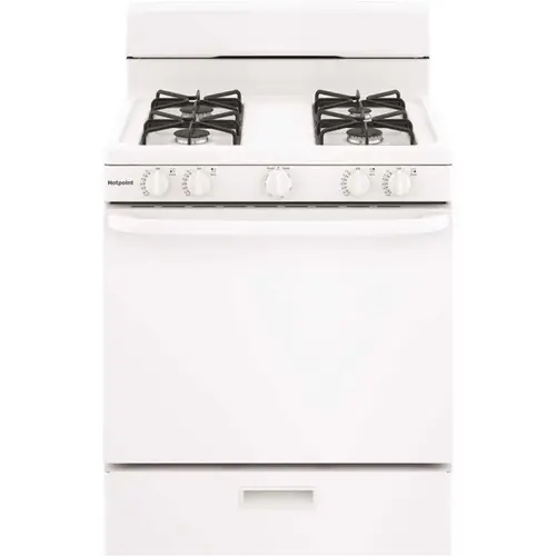 30 in. 4.8 cu. ft. Freestanding Gas Range in White 30 in. 4.8 cu. ft. Freestanding Gas Range in White