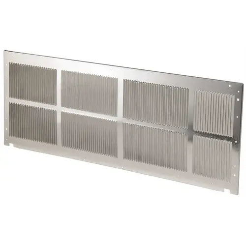 42 in. x 16 in. Aluminum Exterior Grille Silver