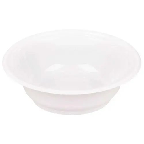 10 oz. - 12 oz. White Bowl Impact Plastic - pack of 1000