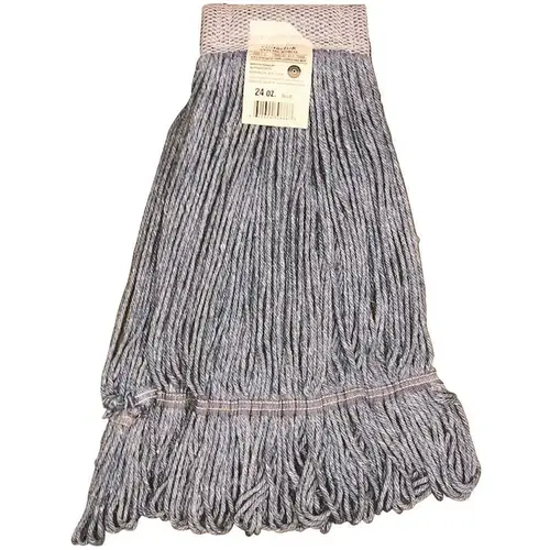 Skilcrafta Inhibitor Wet Mop Head, Looped-End 24 Oz., Blue - pack of 12