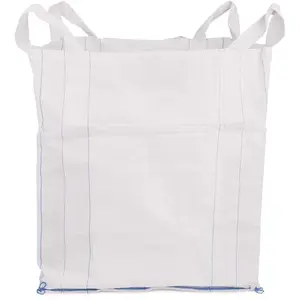 DuraSack BB-40UOF 2,500 lbs. 35 in. x 35 in. x 40 in. Heavy-Duty Polypropylene Bulk Bag (50-Pallet) White